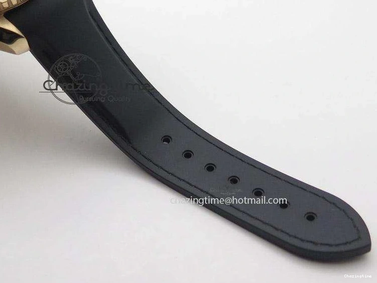 0418 Planet Ocean Professional Rose Gold Liquid Metal V6F 42mm On Black Rubber Strap A Vibrant 8266